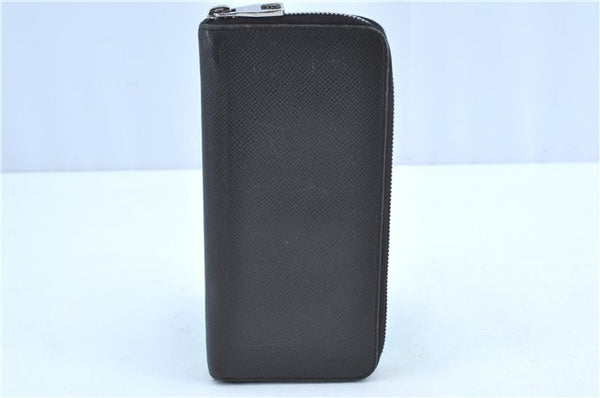 Authentic Louis Vuitton Taiga Zippy Wallet Vertical Long Black M32822 LV H8724