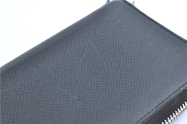 Authentic Louis Vuitton Taiga Zippy Wallet Vertical Long Black M32822 LV H8724