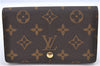 Auth Louis Vuitton Monogram Porte Monnaie Billets Tresor Wallet M61730 LV H8725