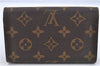 Auth Louis Vuitton Monogram Porte Monnaie Billets Tresor Wallet M61730 LV H8725