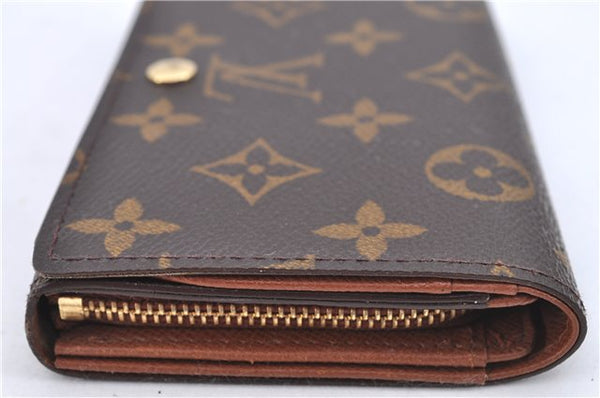 Auth Louis Vuitton Monogram Porte Monnaie Billets Tresor Wallet M61730 LV H8725