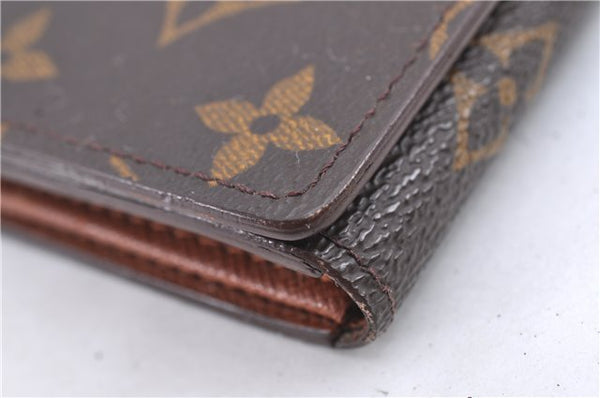 Auth Louis Vuitton Monogram Porte Monnaie Billets Tresor Wallet M61730 LV H8725