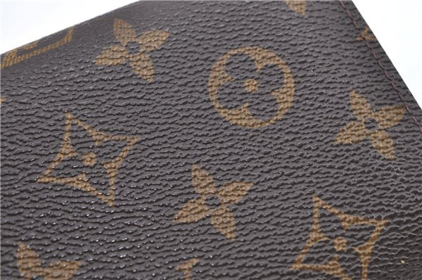 Auth Louis Vuitton Monogram Porte Monnaie Billets Tresor Wallet M61730 LV H8725