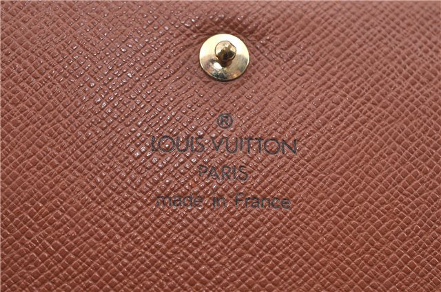 Auth Louis Vuitton Monogram Porte Monnaie Billets Tresor Wallet M61730 LV H8725