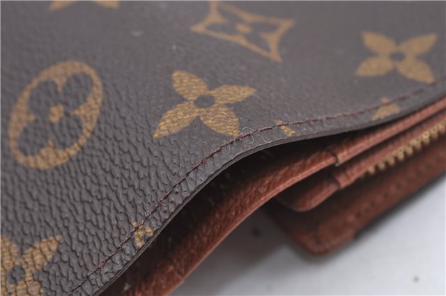 Auth Louis Vuitton Monogram Porte Monnaie Billets Tresor Wallet M61730 LV H8725