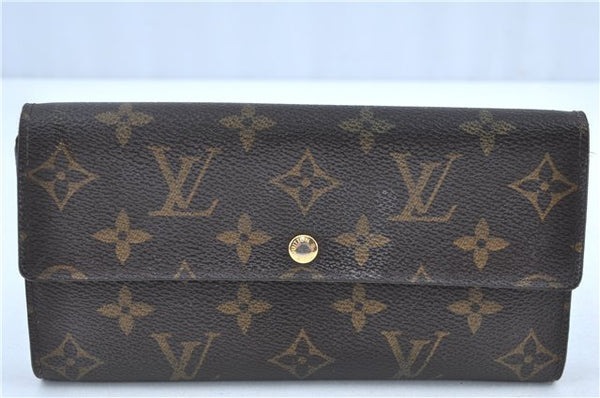 Authentic Louis Vuitton Monogram Portefeuille Sarah Purse Wallet M61734 LV H8726