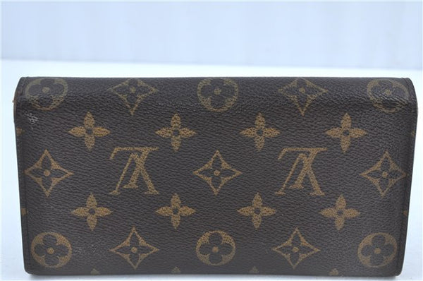 Authentic Louis Vuitton Monogram Portefeuille Sarah Purse Wallet M61734 LV H8726