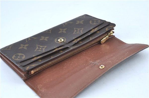 Authentic Louis Vuitton Monogram Portefeuille Sarah Purse Wallet M61734 LV H8726