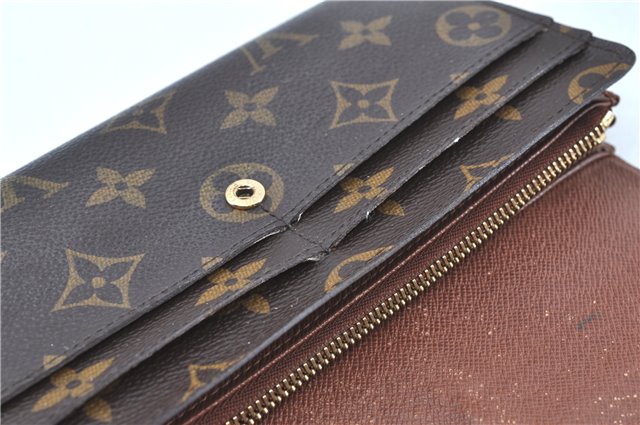 Authentic Louis Vuitton Monogram Portefeuille Sarah Purse Wallet M61734 LV H8726