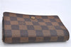 Auth Louis Vuitton Damier Porte Monnaie Billet Carte Credit N61652 Wallet H8728