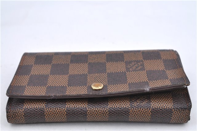 Auth Louis Vuitton Damier Porte Monnaie Billet Carte Credit N61652 Wallet H8728