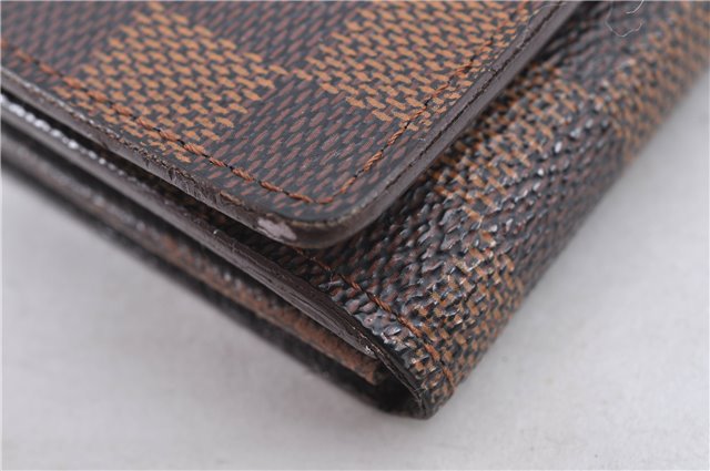 Auth Louis Vuitton Damier Porte Monnaie Billet Carte Credit N61652 Wallet H8728