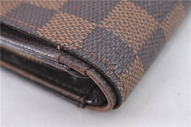 Auth Louis Vuitton Damier Porte Monnaie Billet Carte Credit N61652 Wallet H8728