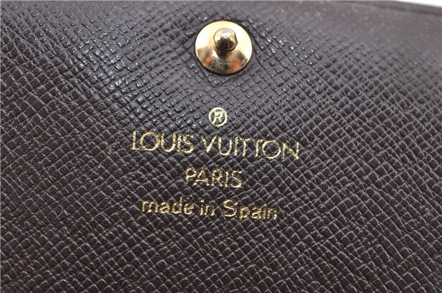 Auth Louis Vuitton Damier Porte Monnaie Billet Carte Credit N61652 Wallet H8728