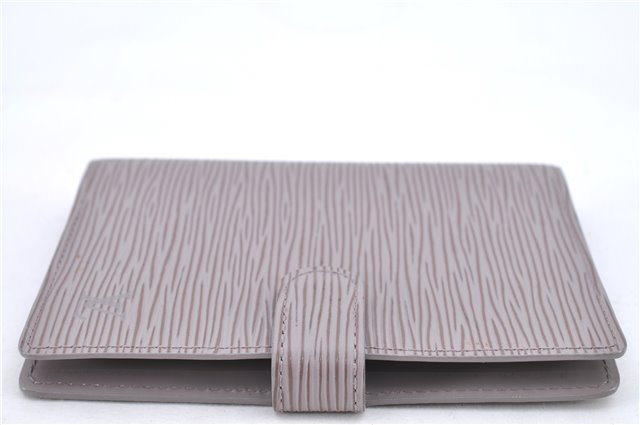 Auth Louis Vuitton Epi Agenda PM Day Planner Cover Purple Gray R2005B LV H8729