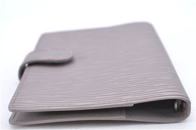 Auth Louis Vuitton Epi Agenda PM Day Planner Cover Purple Gray R2005B LV H8729