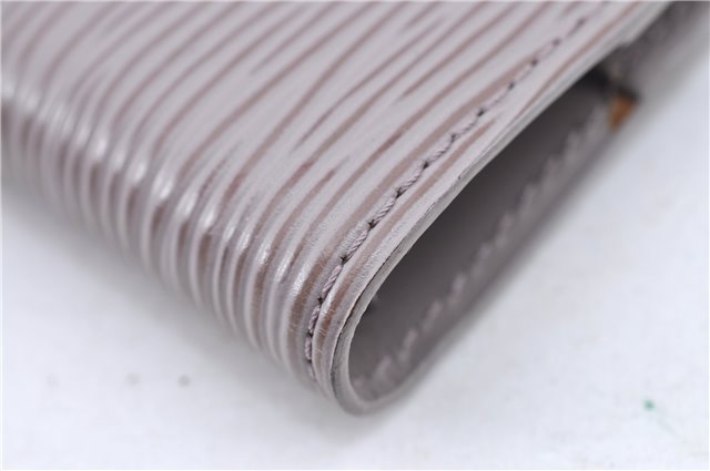 Auth Louis Vuitton Epi Agenda PM Day Planner Cover Purple Gray R2005B LV H8729