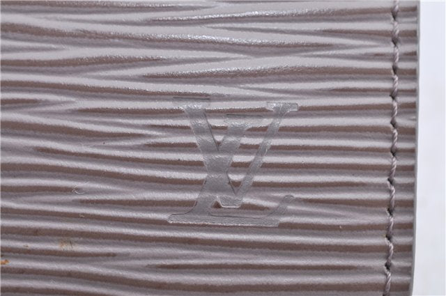Auth Louis Vuitton Epi Agenda PM Day Planner Cover Purple Gray R2005B LV H8729