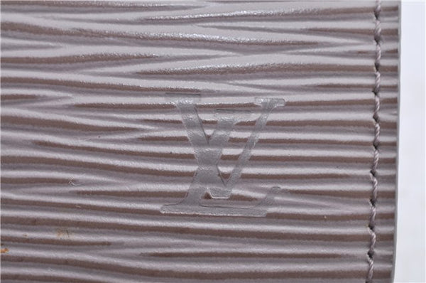 Auth Louis Vuitton Epi Agenda PM Day Planner Cover Purple Gray R2005B LV H8729