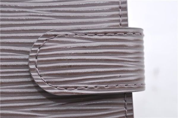 Auth Louis Vuitton Epi Agenda PM Day Planner Cover Purple Gray R2005B LV H8729