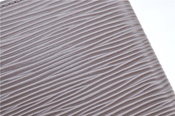 Auth Louis Vuitton Epi Agenda PM Day Planner Cover Purple Gray R2005B LV H8729