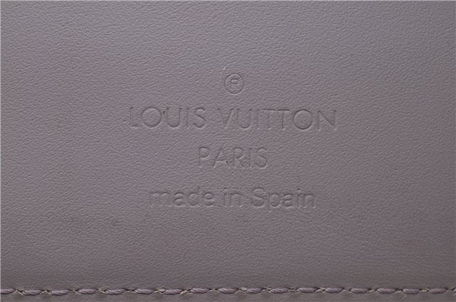 Auth Louis Vuitton Epi Agenda PM Day Planner Cover Purple Gray R2005B LV H8729