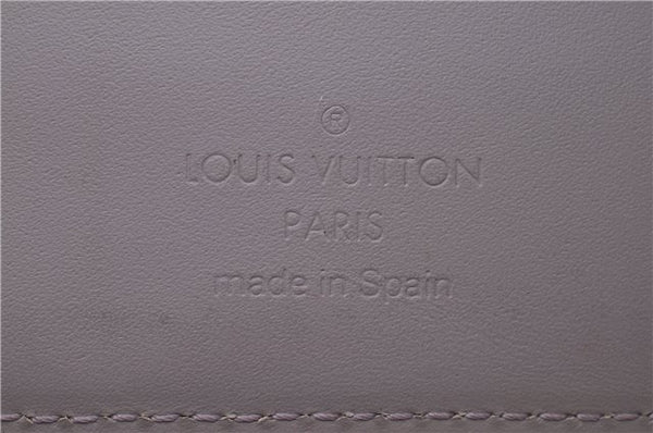 Auth Louis Vuitton Epi Agenda PM Day Planner Cover Purple Gray R2005B LV H8729
