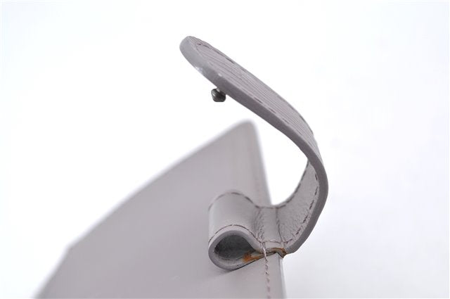 Auth Louis Vuitton Epi Agenda PM Day Planner Cover Purple Gray R2005B LV H8729
