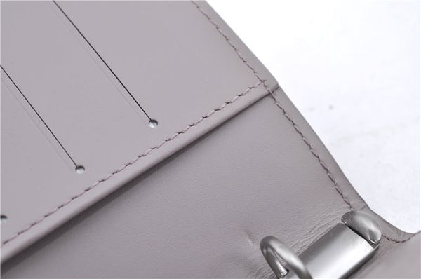 Auth Louis Vuitton Epi Agenda PM Day Planner Cover Purple Gray R2005B LV H8729