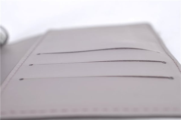 Auth Louis Vuitton Epi Agenda PM Day Planner Cover Purple Gray R2005B LV H8729