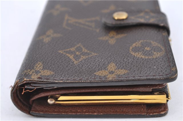 Auth Louis Vuitton Monogram Porte Monnaie Billets Viennois M61663 Wallet H8731