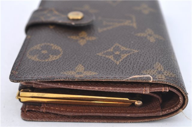 Auth Louis Vuitton Monogram Porte Monnaie Billets Viennois M61663 Wallet H8731