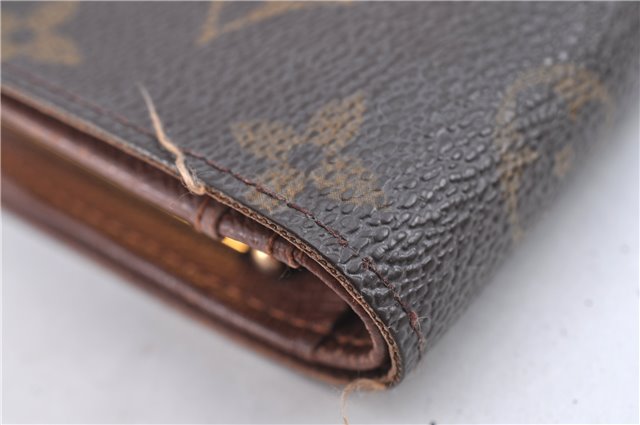 Auth Louis Vuitton Monogram Porte Monnaie Billets Viennois M61663 Wallet H8731