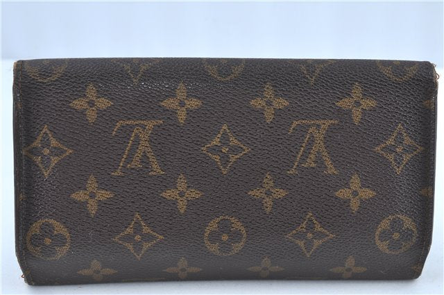 Auth Louis Vuitton Monogram Portefeuille International Wallet M61217 LV H8732