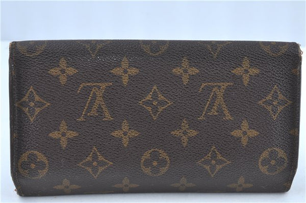 Auth Louis Vuitton Monogram Portefeuille International Wallet M61217 LV H8732