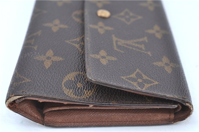 Auth Louis Vuitton Monogram Portefeuille International Wallet M61217 LV H8732