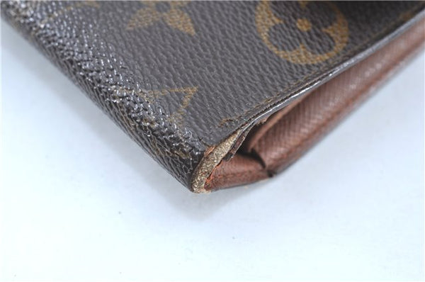 Auth Louis Vuitton Monogram Portefeuille International Wallet M61217 LV H8732