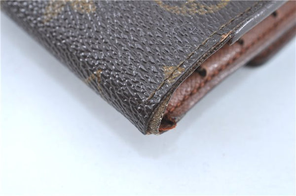 Auth Louis Vuitton Monogram Portefeuille International Wallet M61217 LV H8732