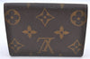 Authentic Louis Vuitton Monogram Porte Monnaie Plat Coin Case M61930 LV H8737
