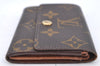 Authentic Louis Vuitton Monogram Porte Monnaie Plat Coin Case M61930 LV H8737