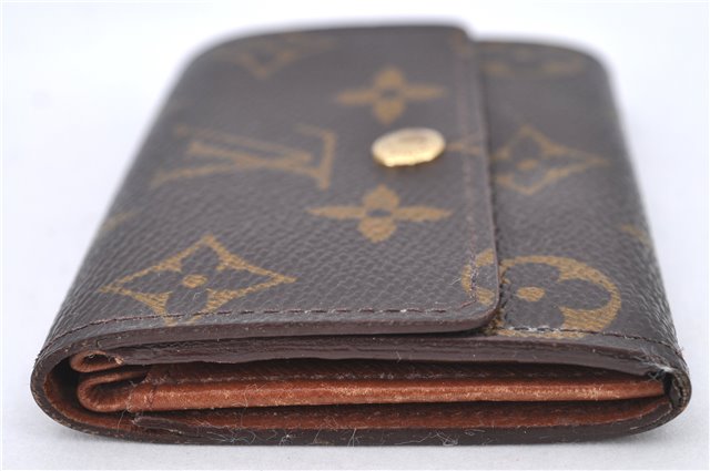 Authentic Louis Vuitton Monogram Porte Monnaie Plat Coin Case M61930 LV H8737