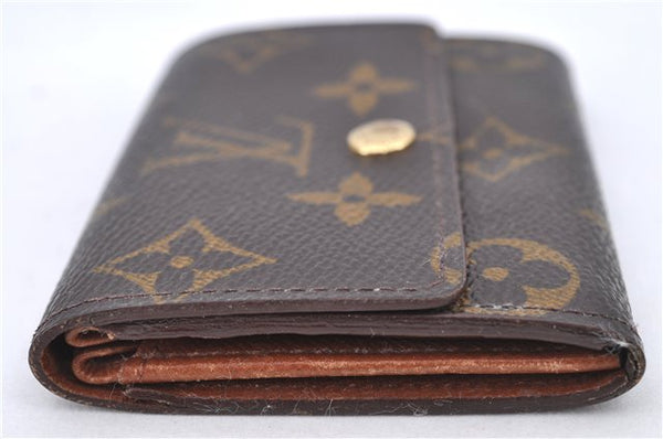Authentic Louis Vuitton Monogram Porte Monnaie Plat Coin Case M61930 LV H8737