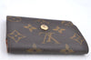 Authentic Louis Vuitton Monogram Porte Monnaie Plat Coin Case M61930 LV H8737