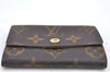 Authentic Louis Vuitton Monogram Porte Monnaie Plat Coin Case M61930 LV H8737