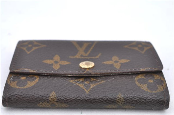 Authentic Louis Vuitton Monogram Porte Monnaie Plat Coin Case M61930 LV H8737