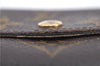 Authentic Louis Vuitton Monogram Porte Monnaie Plat Coin Case M61930 LV H8737