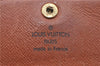 Authentic Louis Vuitton Monogram Porte Monnaie Plat Coin Case M61930 LV H8737