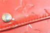 Authentic Louis Vuitton Vernis Portefeuille Sarah Wallet Red M91739 LV H8738