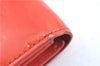 Authentic Louis Vuitton Vernis Portefeuille Sarah Wallet Red M91739 LV H8738