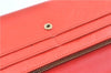 Authentic Louis Vuitton Vernis Portefeuille Sarah Wallet Red M91739 LV H8738